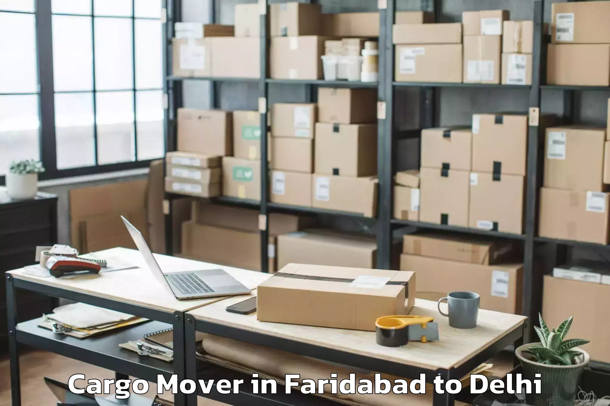 Book Faridabad to Iit Delhi Cargo Mover Online